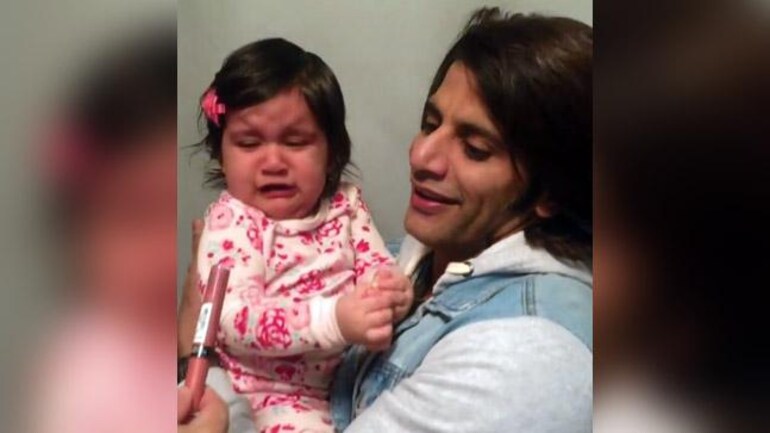 Watch: Karanvir Bohra's daughters meet dad after a long time, their