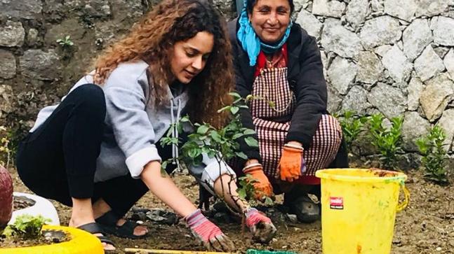Kaangana Ranaut rings in her 31st birthday in an Eco-friendly way