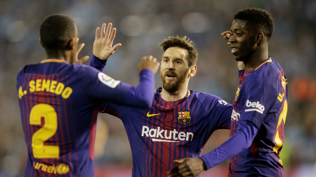 Messi hat-trick hands Barcelona seventh La Liga title in ten years Messi hat-trick hands Barcelona seventh La Liga title in ten years