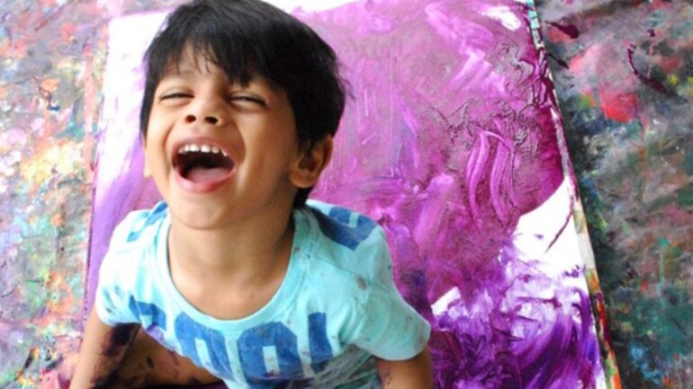 This 4-year-old boy makes paintings that sell for lakhs - Lifestyle News This 4-year-old boy makes paintings that sell for lakhs - Lifestyle News