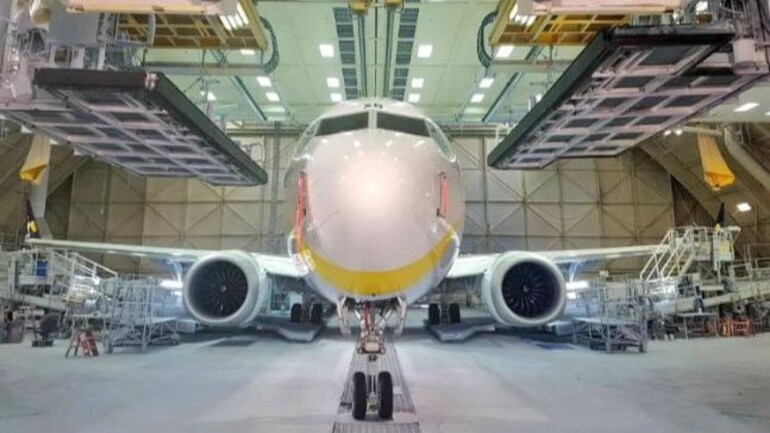Jet Airways Takes Delivery Of Its First Boeing Max Plane Shree Ganesh It With Coconuts India News