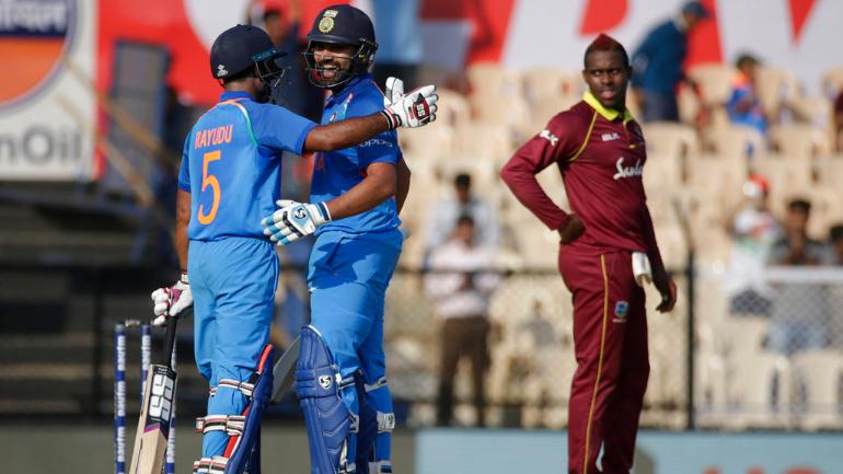 Image result for ambati rayudu india vs west indies mumbai 2018