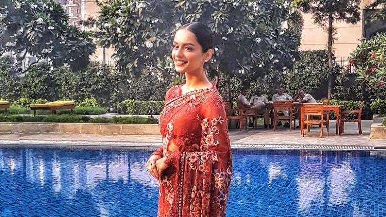 Manushi Chhillar In This Gorgeous Red Saree Will Light Up Your Diwali Lifestyle News