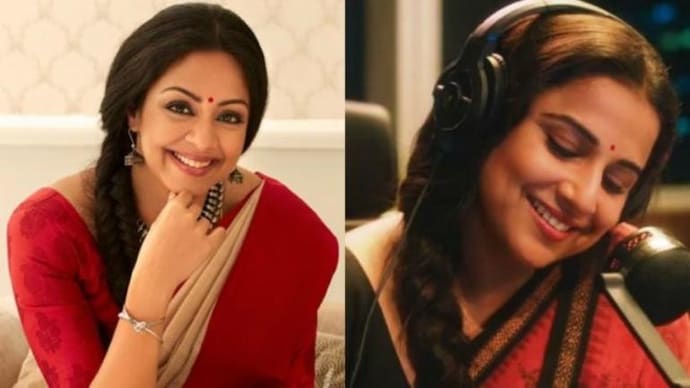 Vidya Balan wishes Jyotika and Kaatrin Mozhi team in Tamil. Watch video