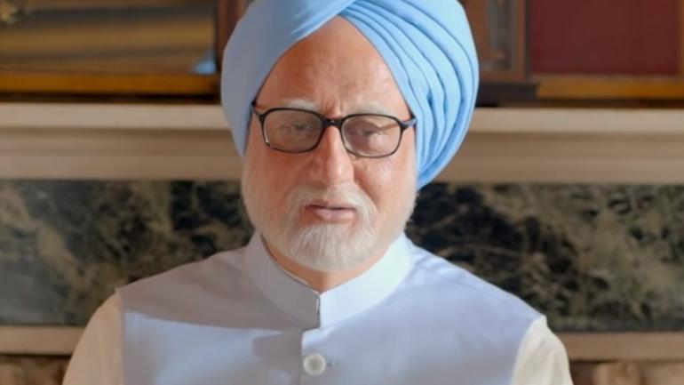 Anupam Kher in a still from The Accidental Prime Minister