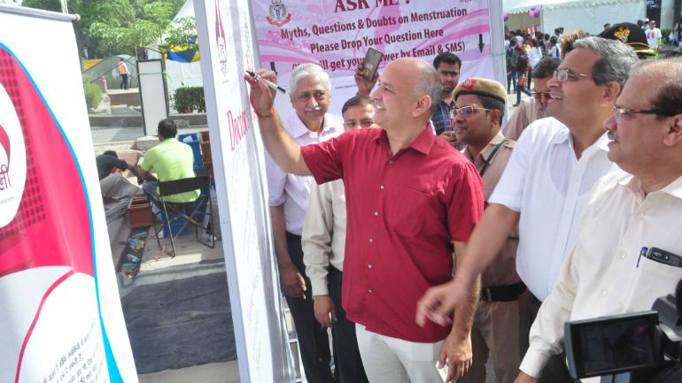 Over 8,000 students participated in Menstrual Hygiene Awareness campaign at Connaught Place