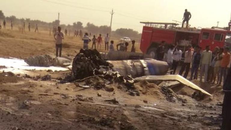 Iaf Mig 21 Crashes Near Bikaner In Rajasthan After Bird Hit Pilot