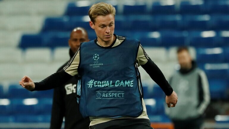 Champions League Barcelona Told Me To Knock Out Real Madrid Says Ajax Midfielder De Jong Sports News