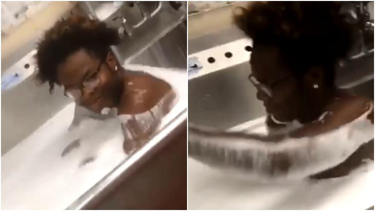 Wendy's employee bathes in restaurant kitchen sink. Internet furious over viral video