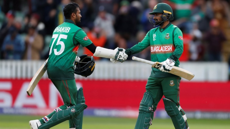 Worked on my batting and it has paid off: Shakib Al Hasan after match-winning hundred vs West Indies Shakib Al Hasan and Liton Das celebrate win over West Indies. (Reuters Photo)