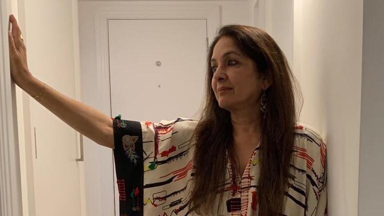 Neena Gupta Parties On 60th Birthday In Plunging Neckline Kaftan Dress With Husband Pics And Videos Lifestyle News