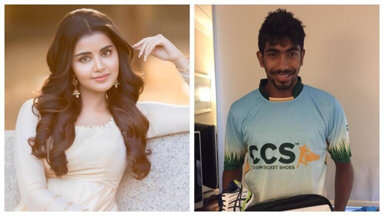 Anupama Parameswaran and Jasprit Bumrah Anupama Parameswaran and Jasprit Bumrah