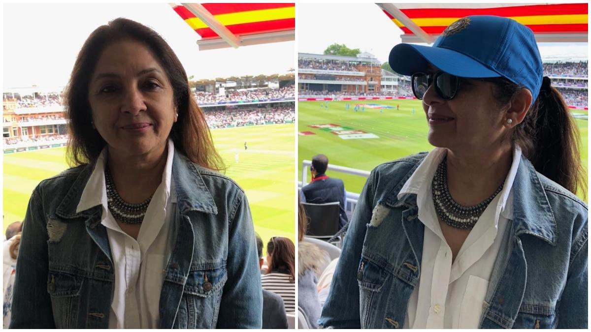 Neena Gupta in chic denim ensemble watches World Cup final in London ...