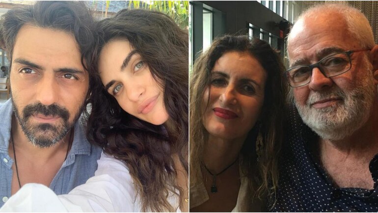 Gabriella Demetriades's parents arrive in Mumbai before she welcomes