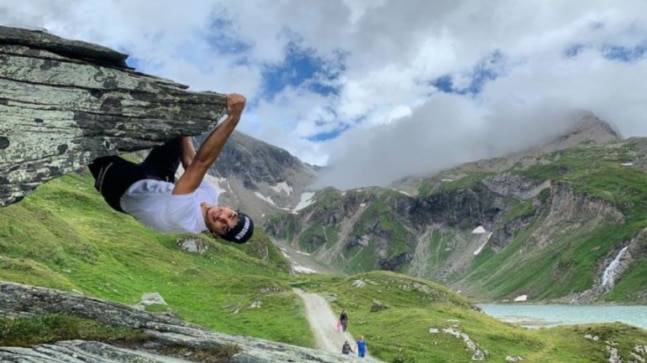 Ishaan Khatter performs dangerous stunt on his Europe vacation. Fans call him Spider-Man