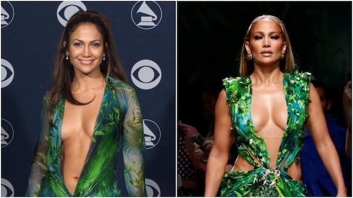 Jennifer Lopez s barely there Grammy 2000 dress is the reason