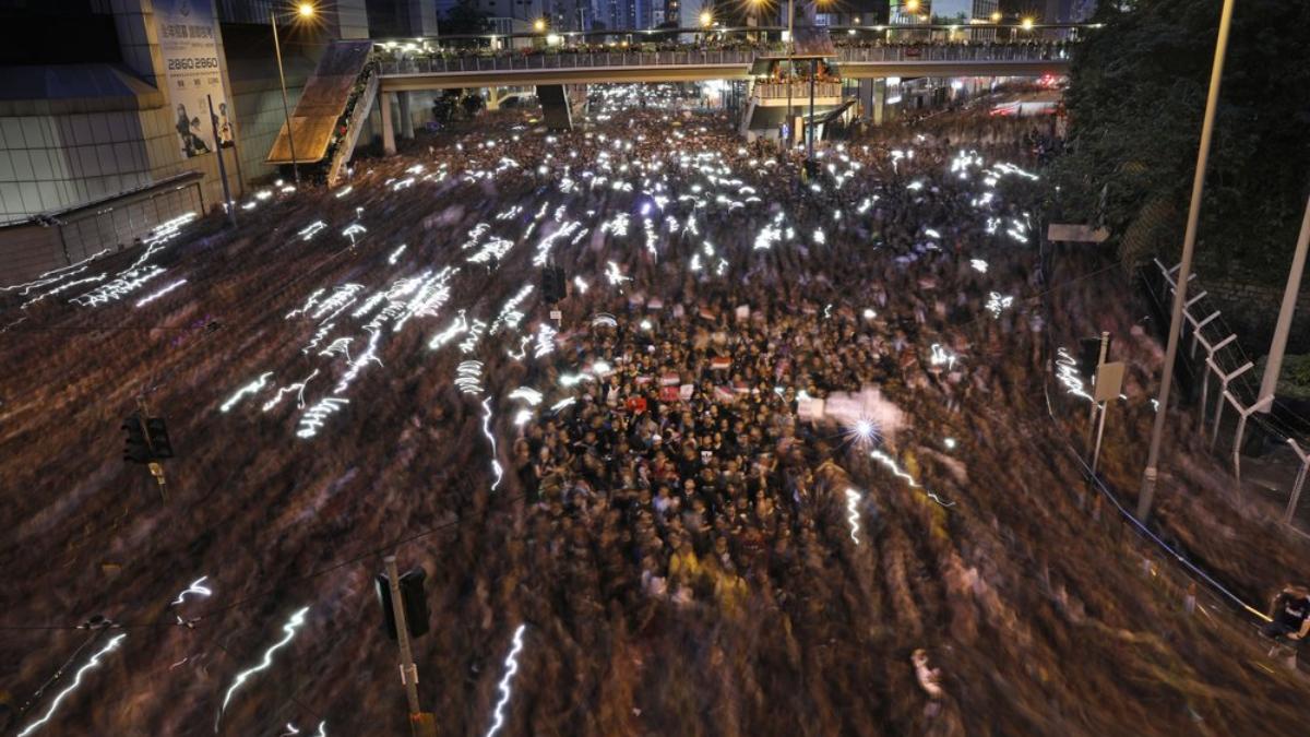 Hong Kong protesters demand release of detained activist