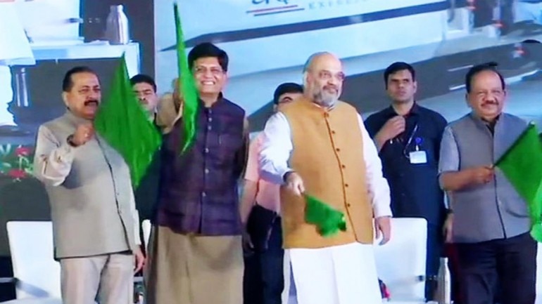 Big gift for J&K: Amit Shah flags off Delhi-Katra Vande Bharat Express, travel time cut by 4 hours