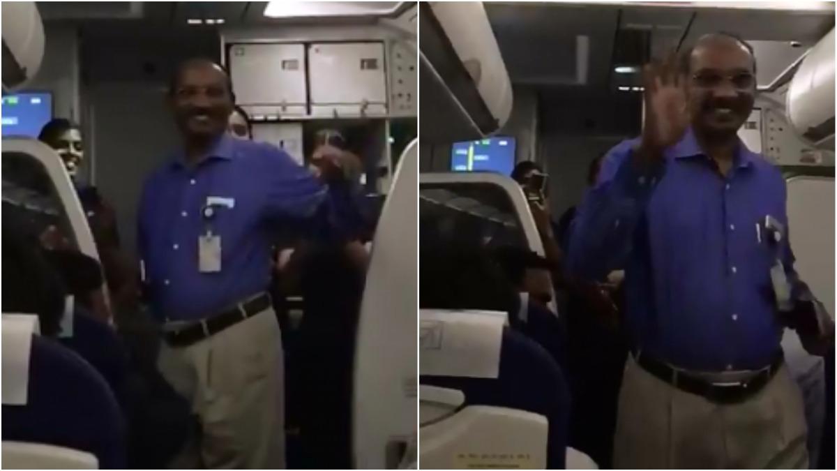 Passengers welcome Isro chief with loud cheers on flight. Twitter compares him to APJ Abdul Kalam