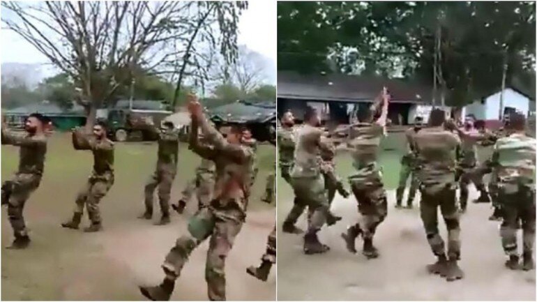 anand mahindra posts video of jawans playing garba asks how s the josh twitter says high sir anand mahindra posts video of jawans