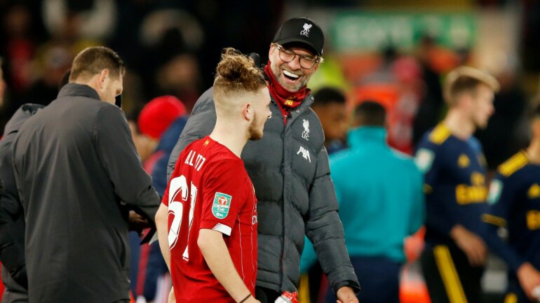 ผลการค้นหารูปภาพสำหรับ liverpool v arsenal carabao cup klopp