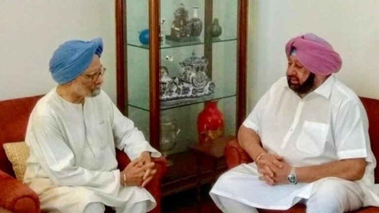 Image result for manmohan singh and Amarinder Singh