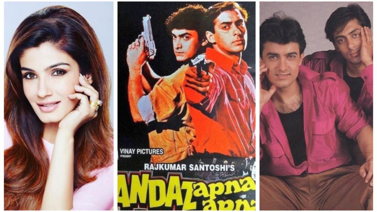 Raveena Tandon Reveals Aamir And Salman Didn T Talk On Andaz Apna Apna Set Sabke Jhagde The