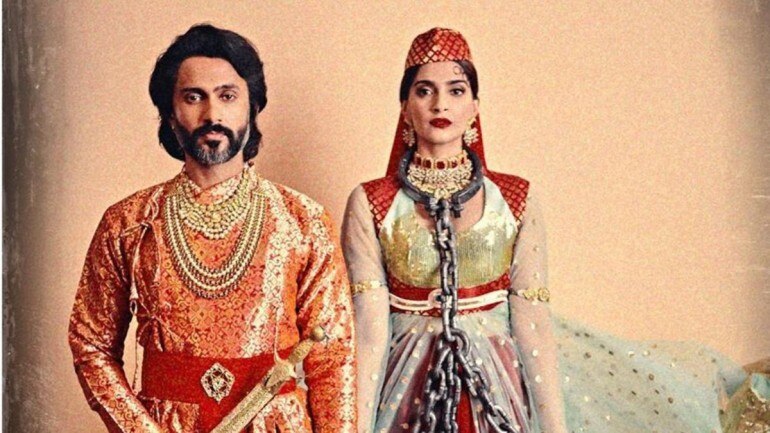 Sonam Kapoor and Anand Ahuja give a Bollywood twist to Halloween as Anarkali and Salim