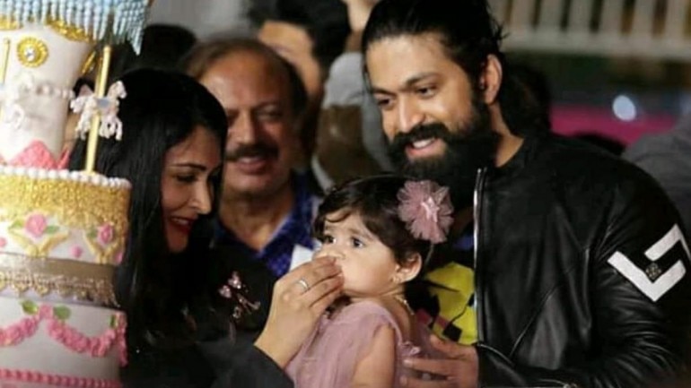 Kgf Star Yash And Radhika Pandit Host Grand Bash On Daughter