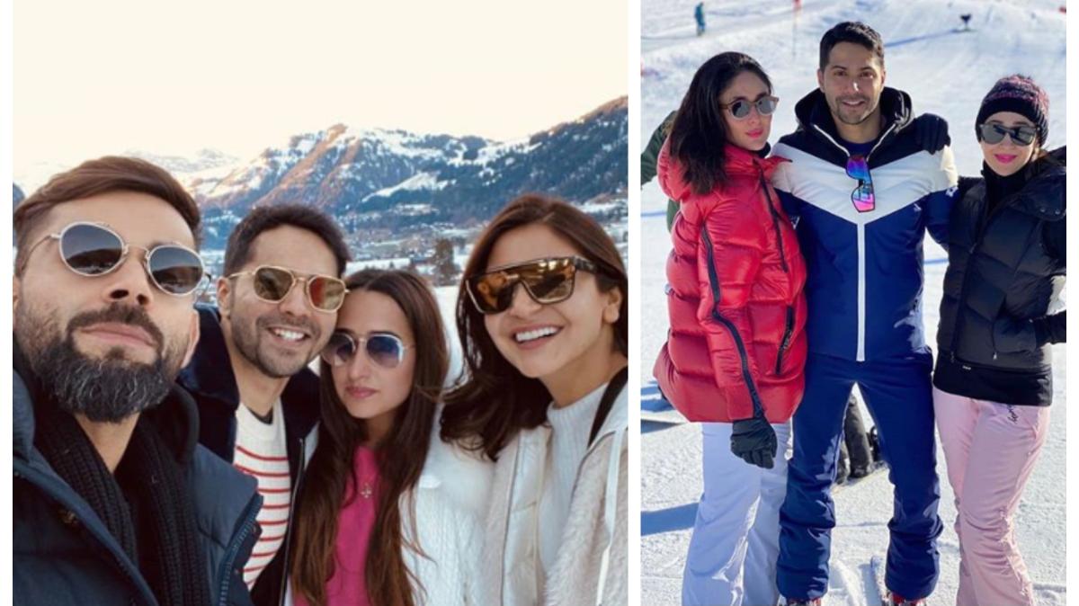 Varun and Natasha bump into Anushka, Virat and Kareena, Karisma on New Year holiday in Switzerland