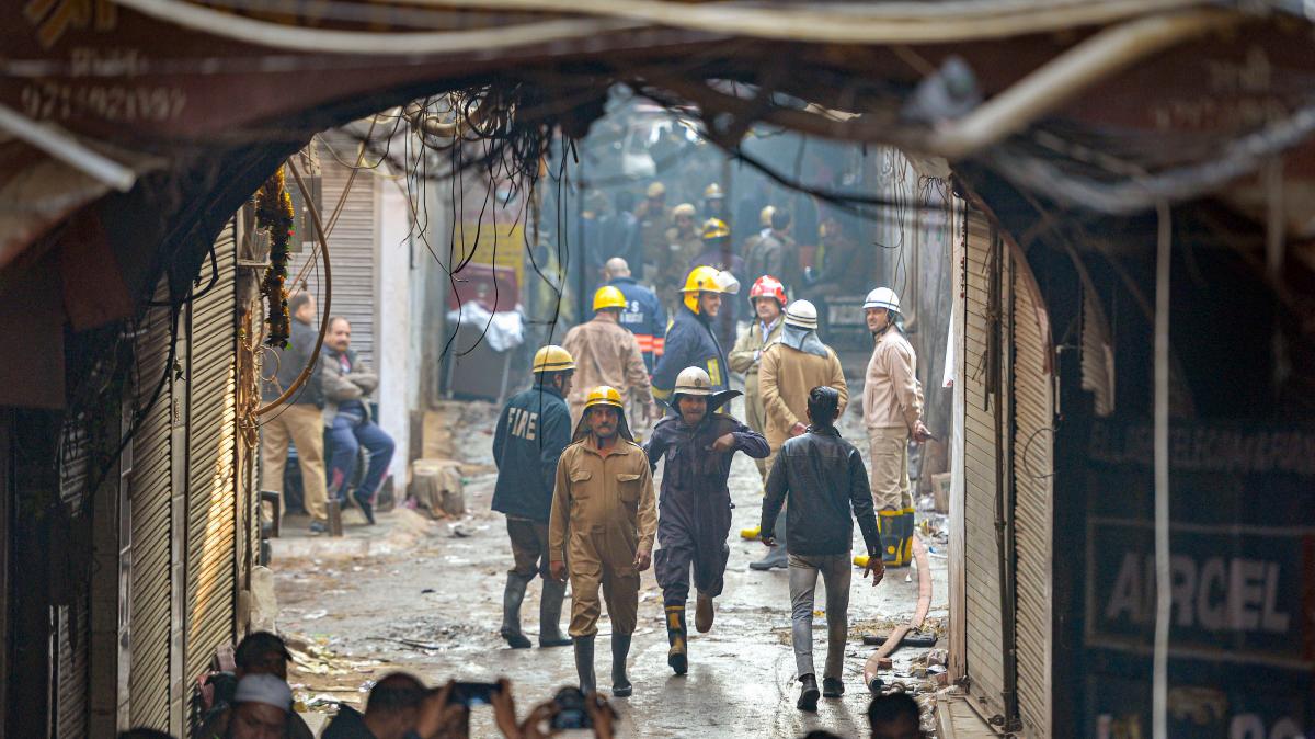 Delhi Anaj Mandi fire survivor recalls moments before narrow escape