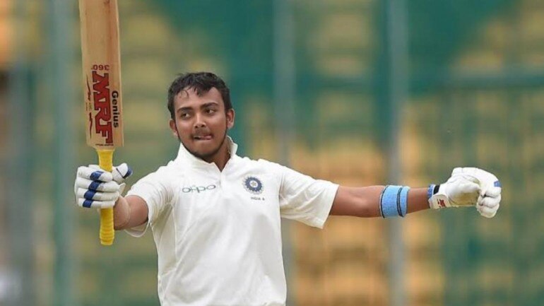Ranji Trophy 2019-20: Prithvi Shaw hits 1st hundred since comeback from doping ban Prithvi Shaw returned to domestic cricket after serving 8-month doping ban. (Twitter Photo)