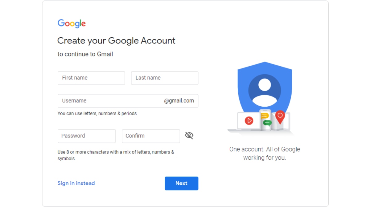 check when gmail account was created