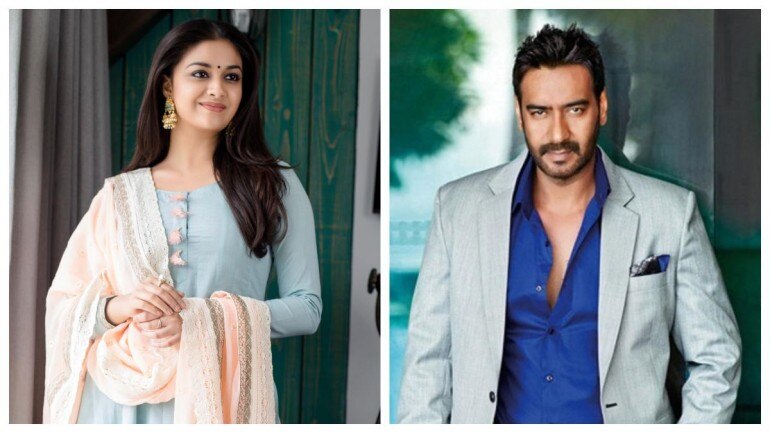 Keerthy Suresh and Ajay Devgn