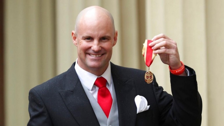 Sir Andrew Strauss Sir Andrew Strauss at the Investiture ceremony on Tuesday (AP Photo)