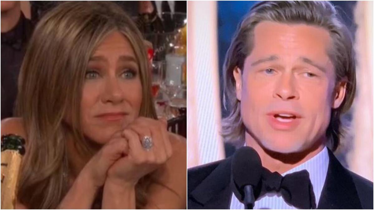 Golden Globes 2020: How did Jennifer Aniston react to Brad Pitt's speech? Internet has the viral pic