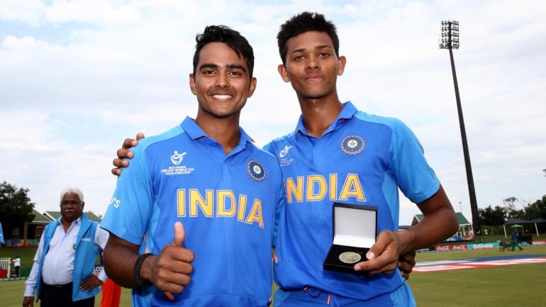 Yashasvi Jaiswal and Divyaansh Saxena shared an unbeaten stand of 176 runs as India beat Pakistan in U19 World Cup semifinal. (<b> Courtesy by BCCI</b>) Yashasvi Jaiswal and Divyaansh Saxena shared an unbeaten stand of 176 runs as India beat Pakistan in U19 World Cup semifinal. (<b> Courtesy by BCCI</b>)