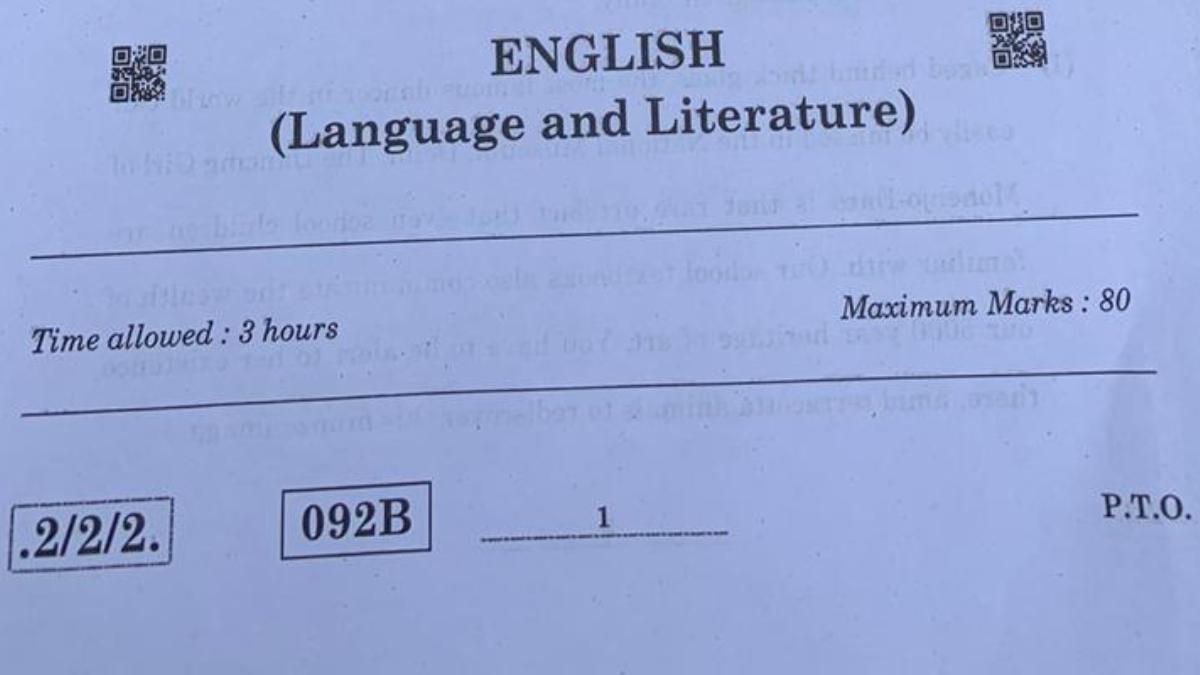 English question paper on sale 2020 class 10