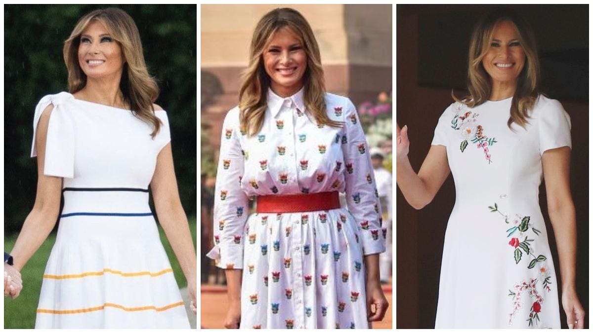 Before Melania Trump in India 2020 4 times Carolina Herrera