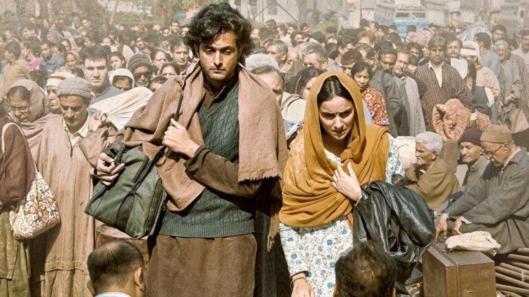 Shikara is a love story of a Kashmiri Pandit couple.