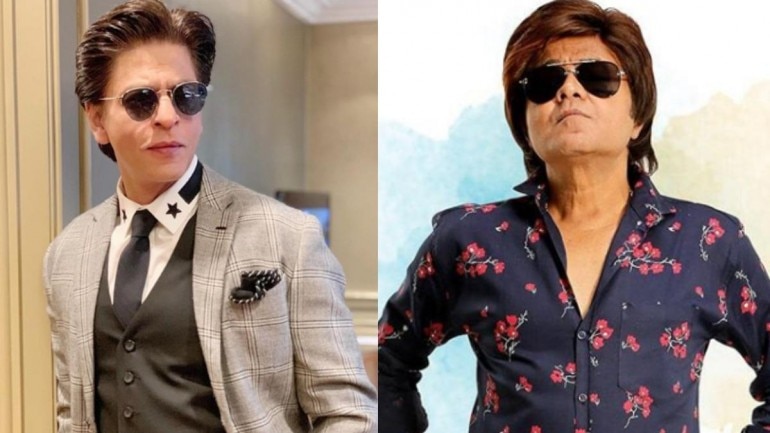 Shah Rukh Khan and Sanjay Mishra