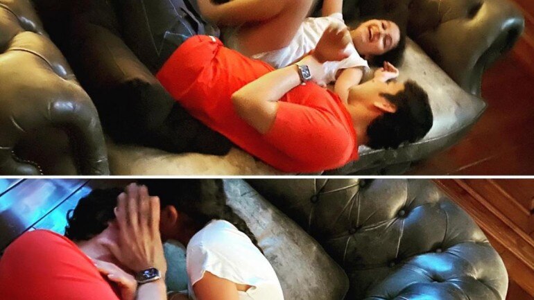 Mahesh Babu with his daughter Sitara