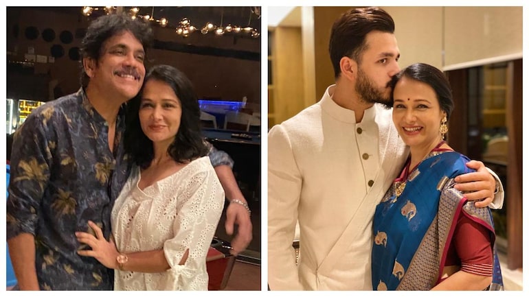 Nagarjuna and Akhil Akkineni wish Amala on Women's Day with adorable