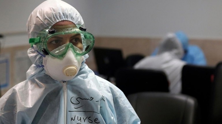 File photo of a nurse in Tehran, clicked after the Covid-19 pandemic struck Iran