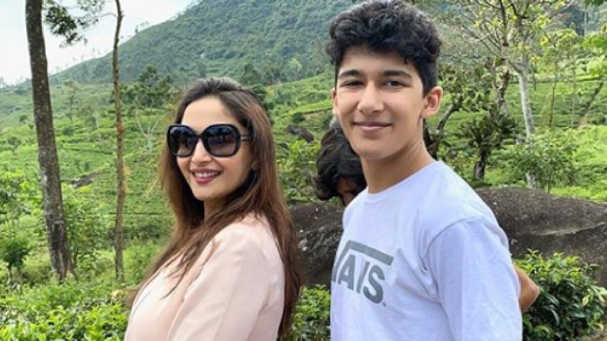 Madhuri Dixit wishes son Arin on birthday: Know that when I scold you, it&#39;s only because I care - Movies News