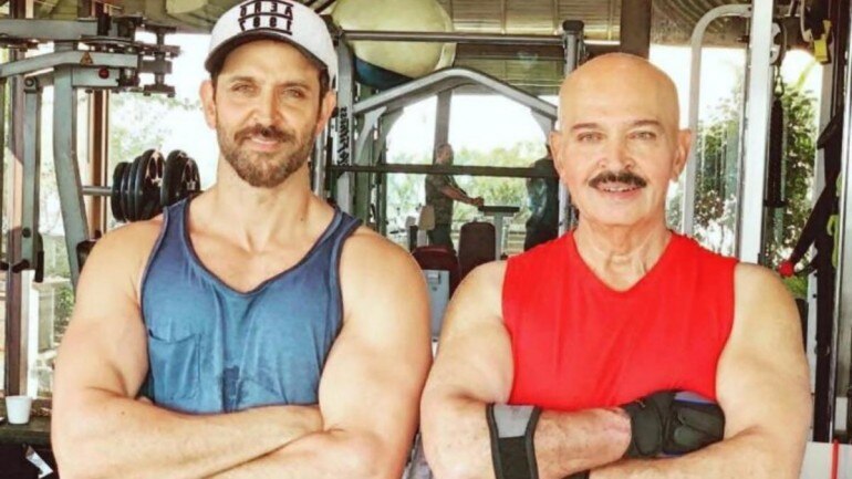 Hrithik Roshan and Rakesh Roshan.