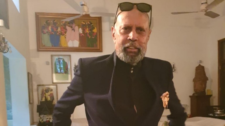 Kapil Dev poses in new lockdown look (@Chetens1987 Photo)