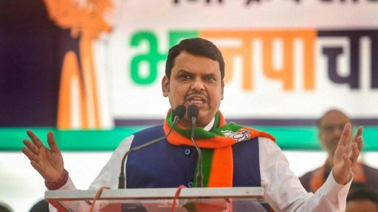 Social media users were quick to claim that Fadnavis was putting on makeup before the protest. (File photo: PTI)