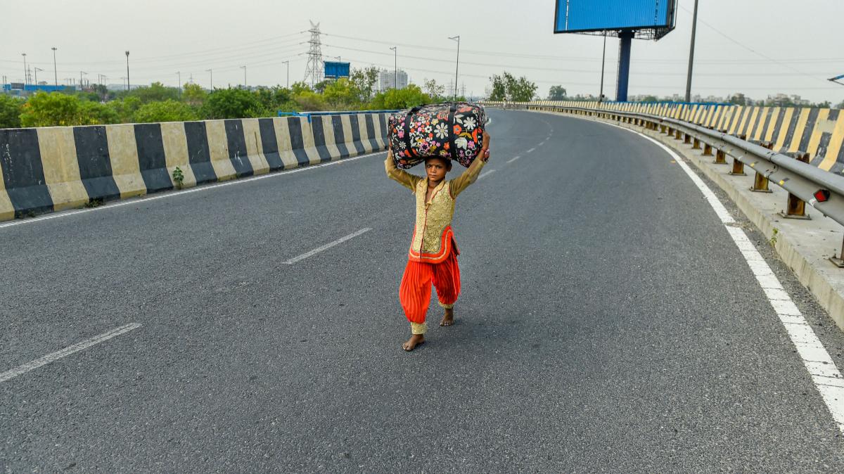 Jobless in Ludhiana, migrants set off for home over 1,000 km away