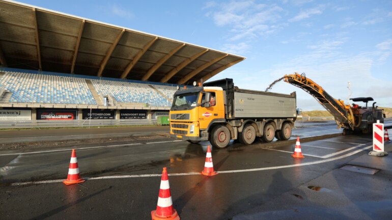 Zandvoort circuit getting renovated for the Formula 1 Dutch Grand Prix. (Reuters Photo)